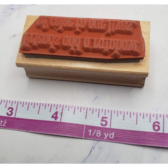 Great Impressions Friends Add A Rainbow to of Color Rubber Stamp Words Phrases - Picture 6 of 7